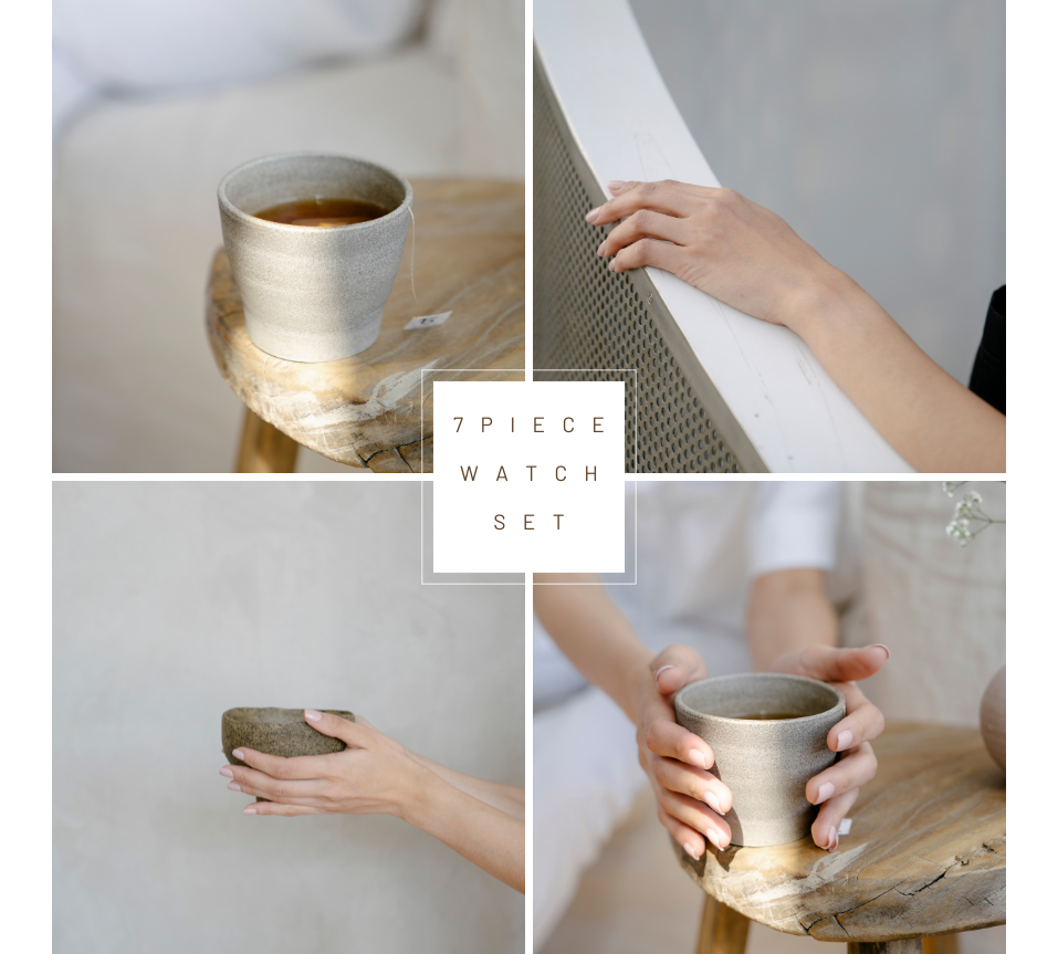 7 Piece Jewellery Box with Roses